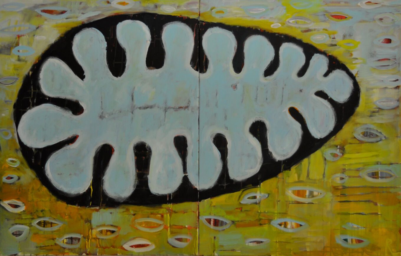 Hawaii Sealife, 2011, Acryl auf Leinwand, 90 x 140 cm, Malerei aus der Serie «Winter»