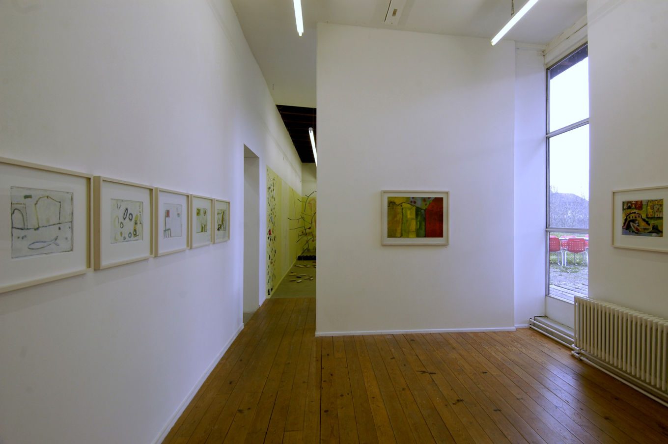Ausstellungsansicht: Es ist was passiert, Oxyd Nr. 16, Doppelausstellung mit Eugen Frei, 2005, Katharina Rapp
