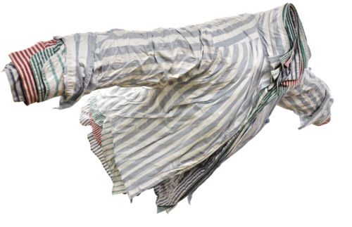 Fly, Robin, Fly, 2011, Meine alten Hemden, versteift, Objekt aus der Serie «Frauen I»