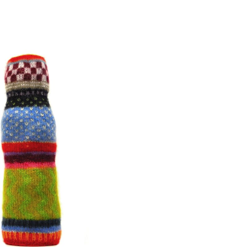 Leuchtturm, 2012, Wolle, Acrylwatte, 40 x 13 x 13 cm, Objekt aus der Serie «Häuser III»