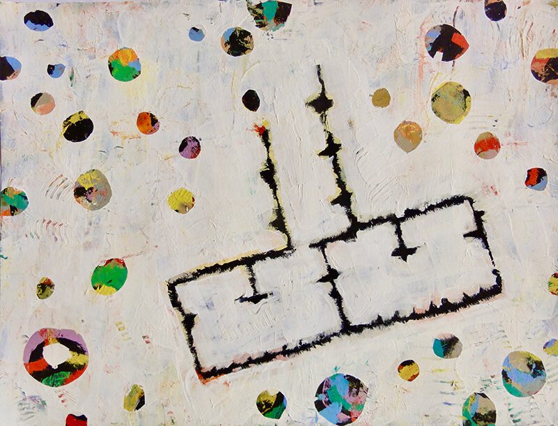Fundsachen, 2013, Tempera auf Papier, 23 x 30,5 cm, Malerei aus der Serie «Abschied von Hawaii»