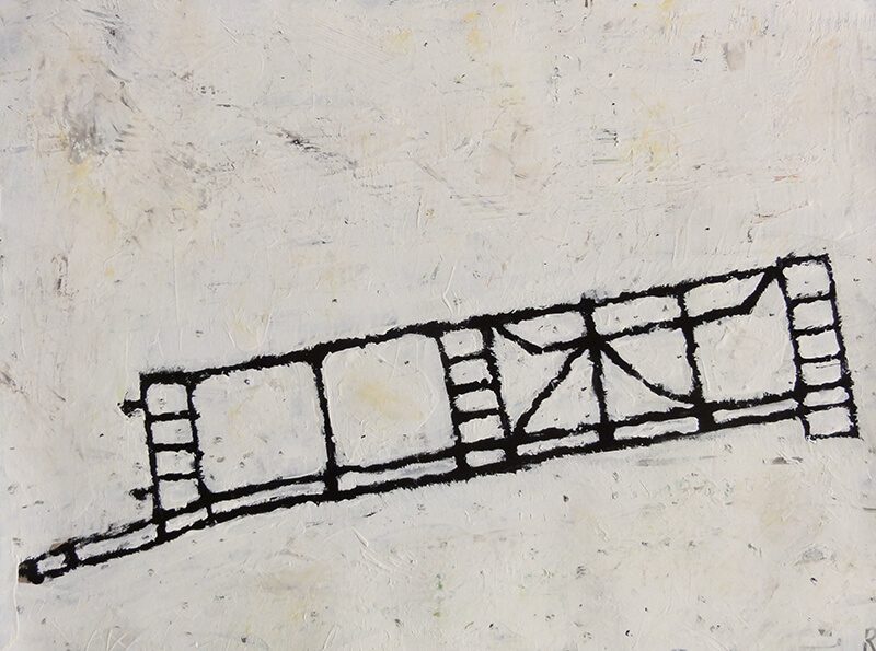 Fundsachen, 2013, Tempera auf Papier, 23 x 30,5 cm, Malerei aus der Serie «Abschied von Hawaii»